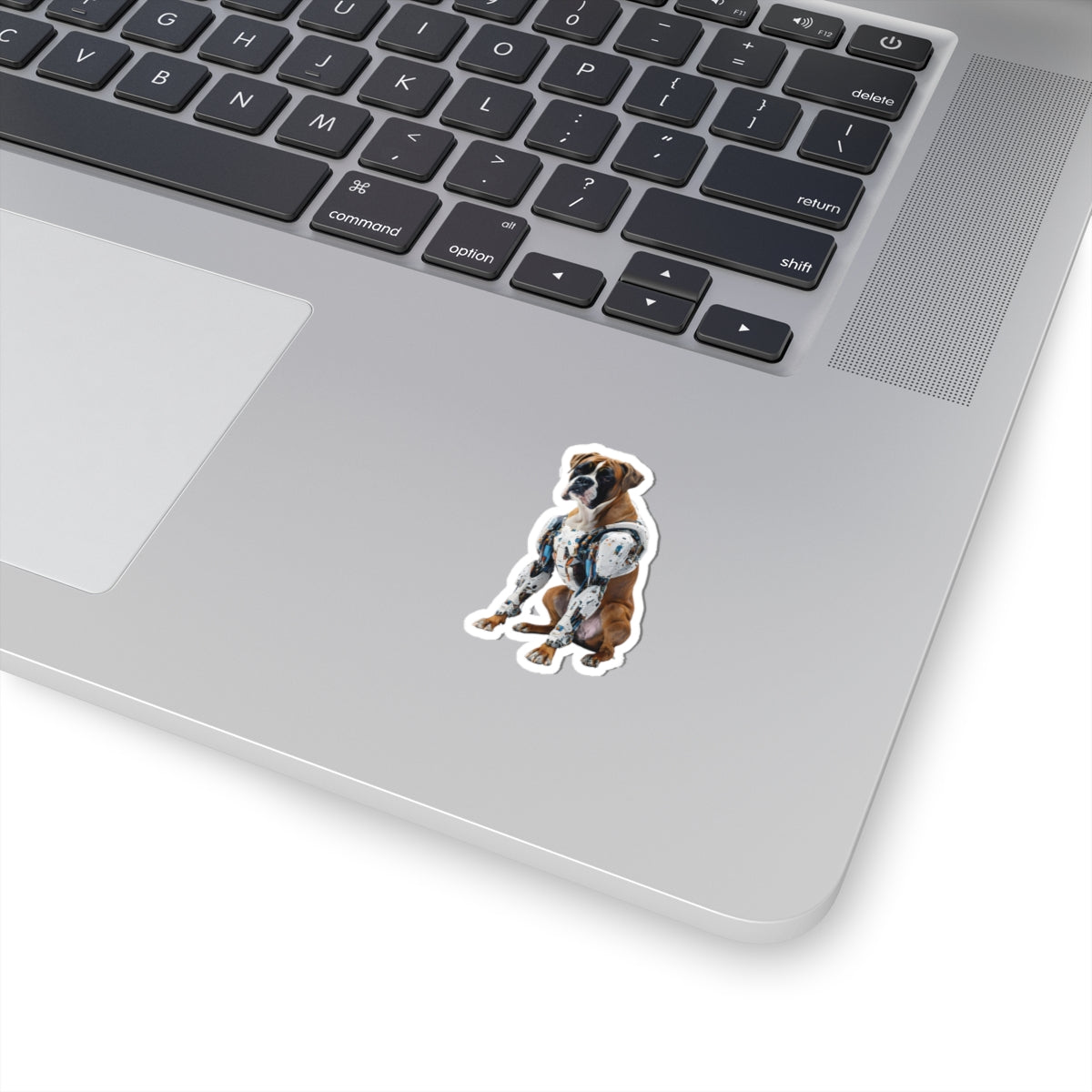 Robot Boxer Kiss-Cut Sticker | Fun, Geeky Decor for Animal Lovers