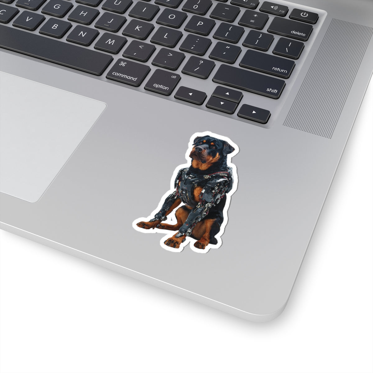 Robot Rottweiler Kiss-Cut Sticker | Fun, Geeky Decor for Animal Lovers