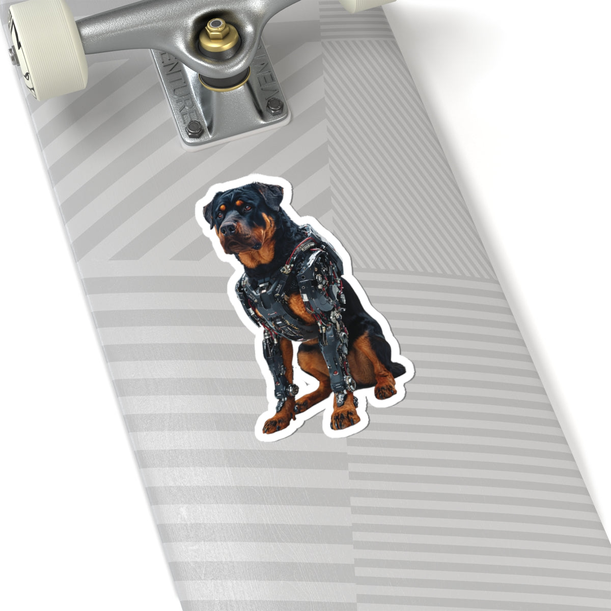 Robot Rottweiler Kiss-Cut Sticker | Fun, Geeky Decor for Animal Lovers