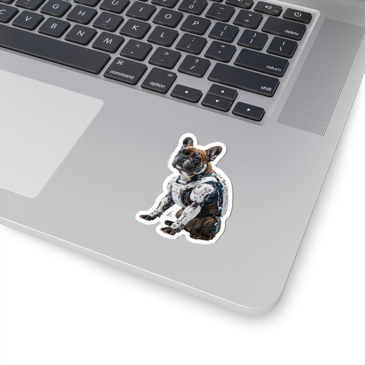 Robot French Bulldog Kiss-Cut Sticker | Fun, Geeky Decor for Animal Lovers