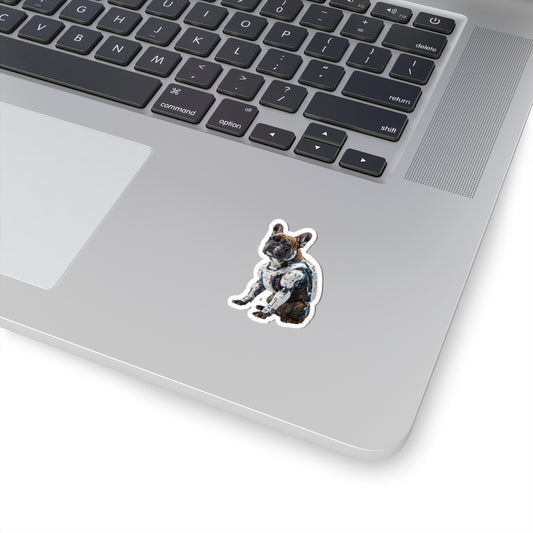 Robot French Bulldog Kiss-Cut Sticker | Fun, Geeky Decor for Animal Lovers