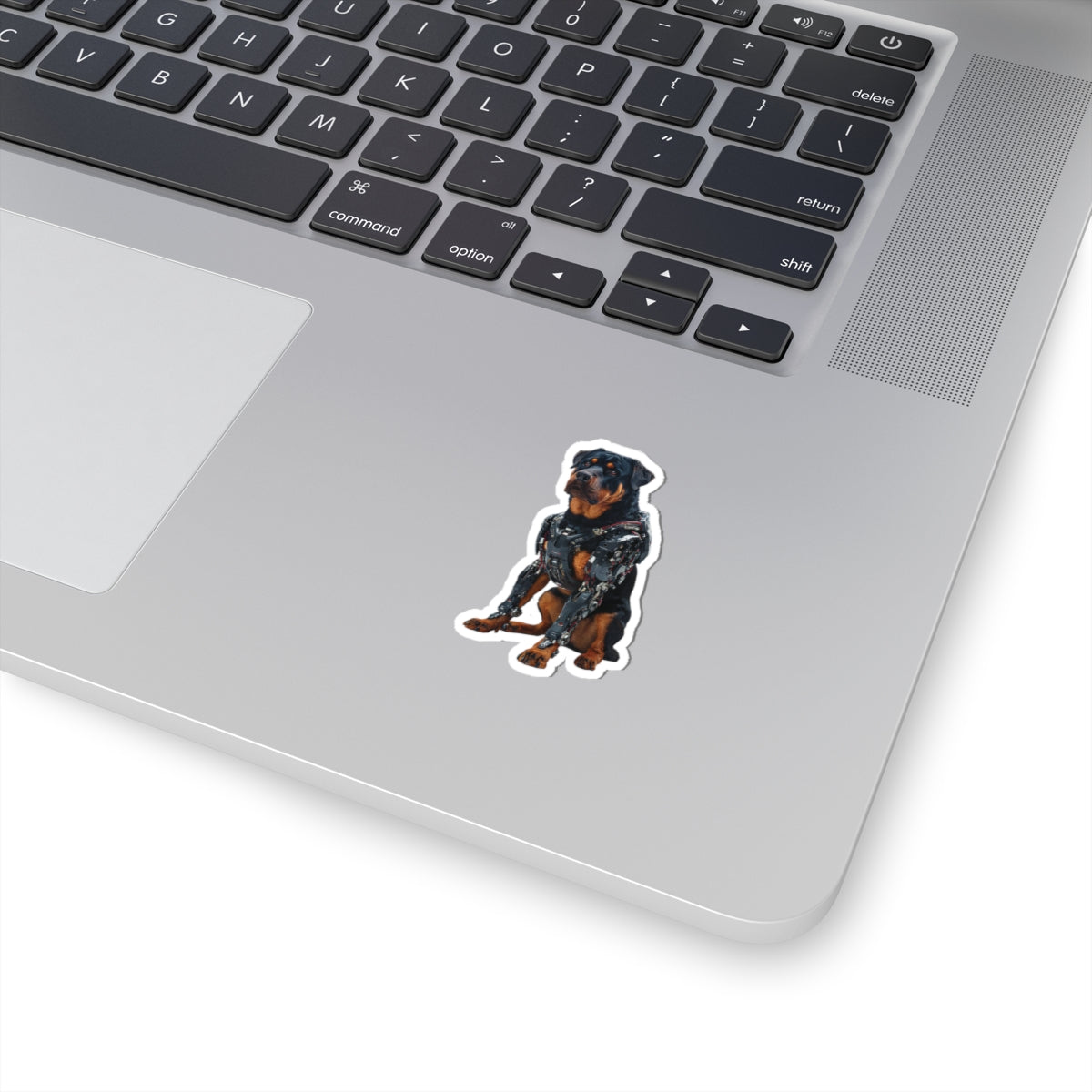 Robot Rottweiler Kiss-Cut Sticker | Fun, Geeky Decor for Animal Lovers