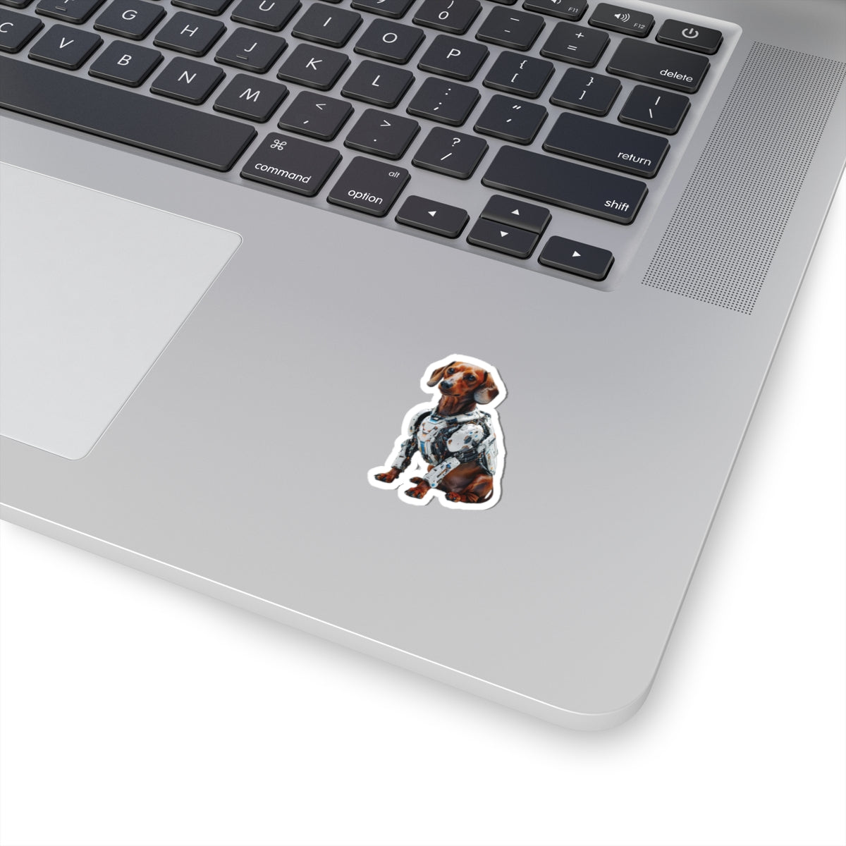 Robot Dachshund Kiss-Cut Sticker | Fun, Geeky Decor for Animal Lovers