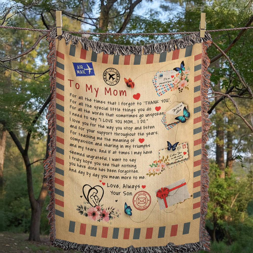 To My Mom: A Heartfelt Blanket with Love from Your Son