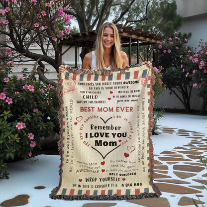 Best Mom Ever: A Humorous and Heartfelt Blanket to Remind You of Your Awesomeness