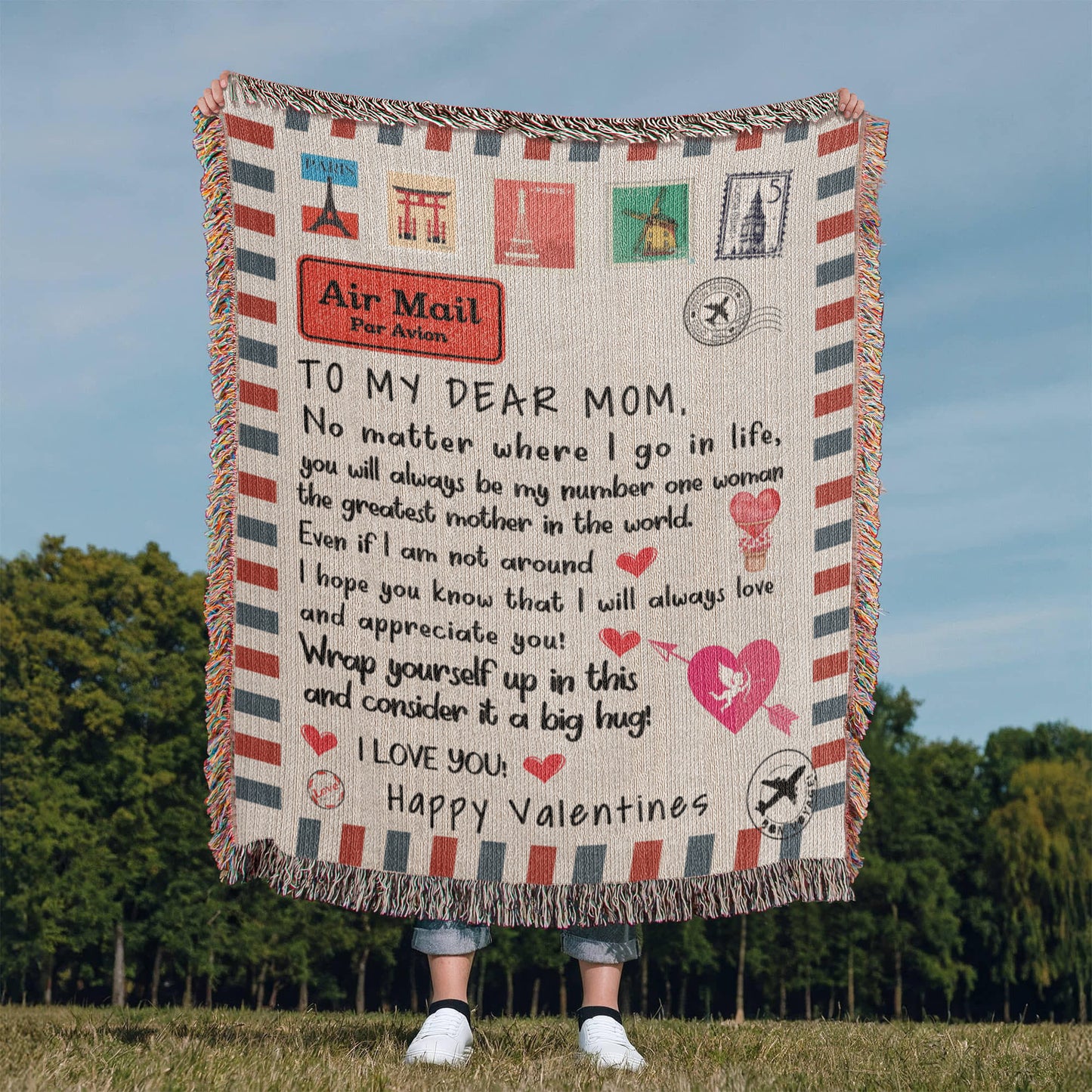 To My Dear Mom: A Heartfelt Blanket for All the Places Life Takes Me