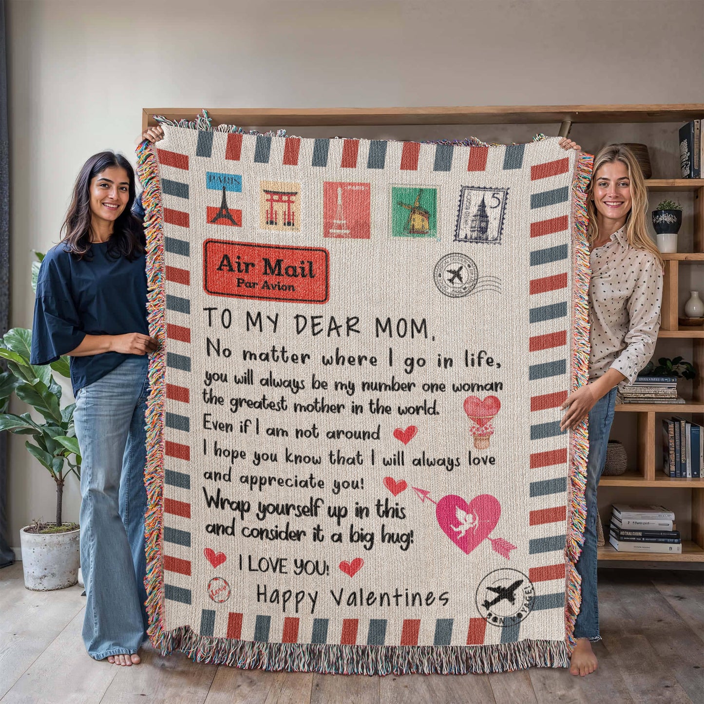 To My Dear Mom: A Heartfelt Blanket for All the Places Life Takes Me