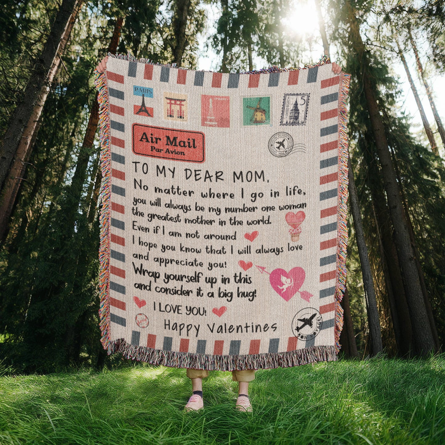 To My Dear Mom: A Heartfelt Blanket for All the Places Life Takes Me