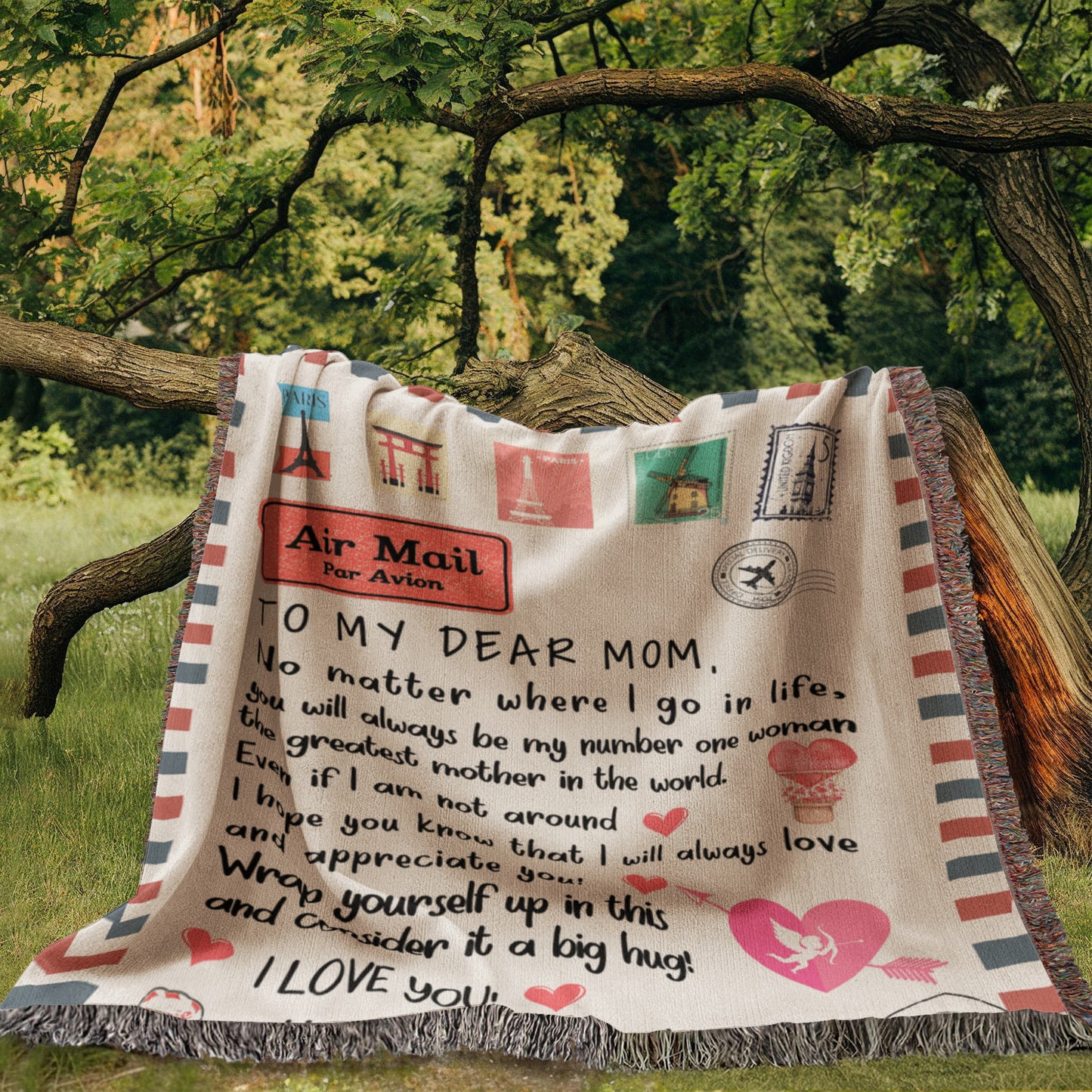 To My Dear Mom: A Heartfelt Blanket for All the Places Life Takes Me